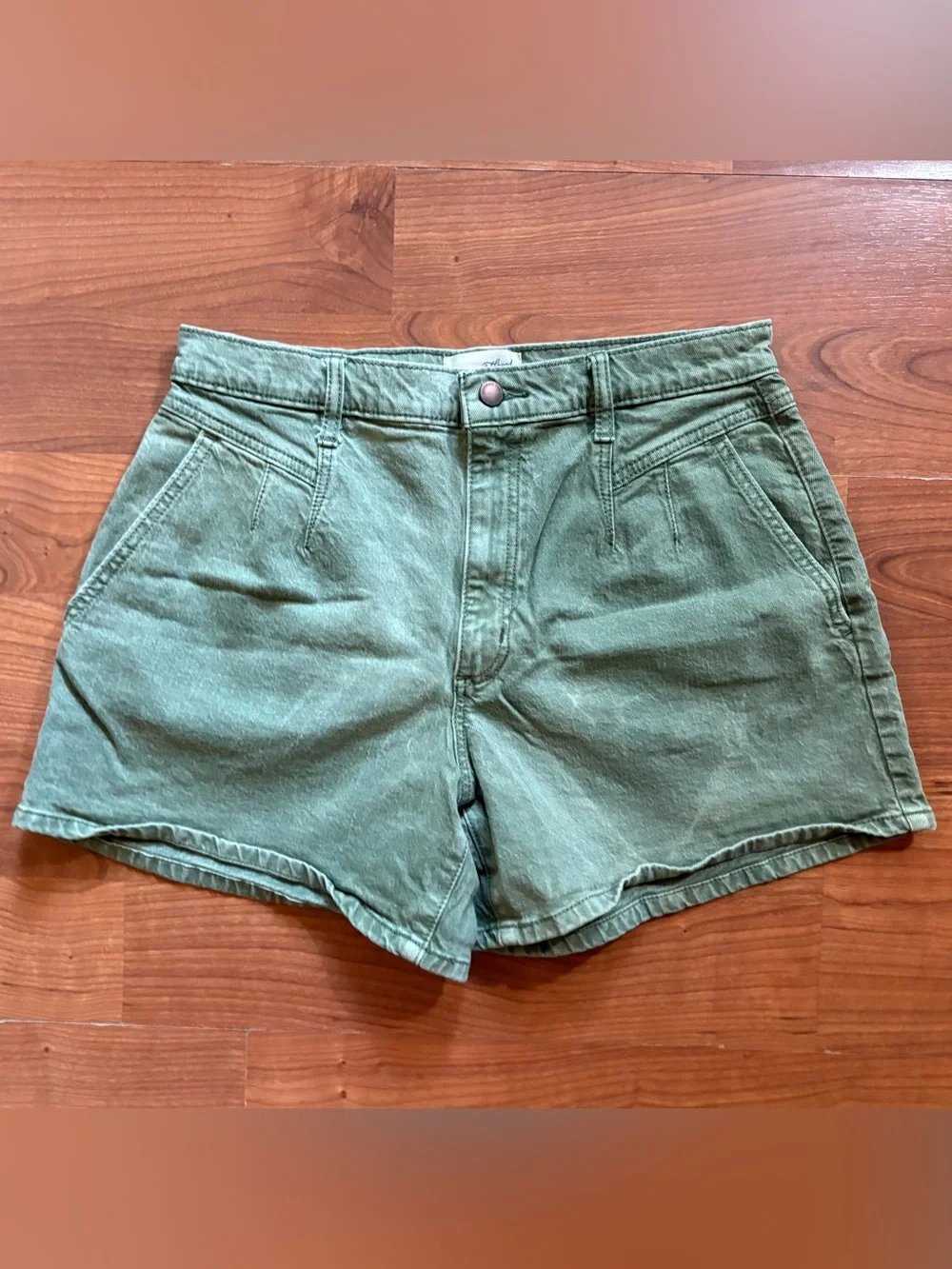 Universal Thread Olive Green High-Rise Jean Shorts
